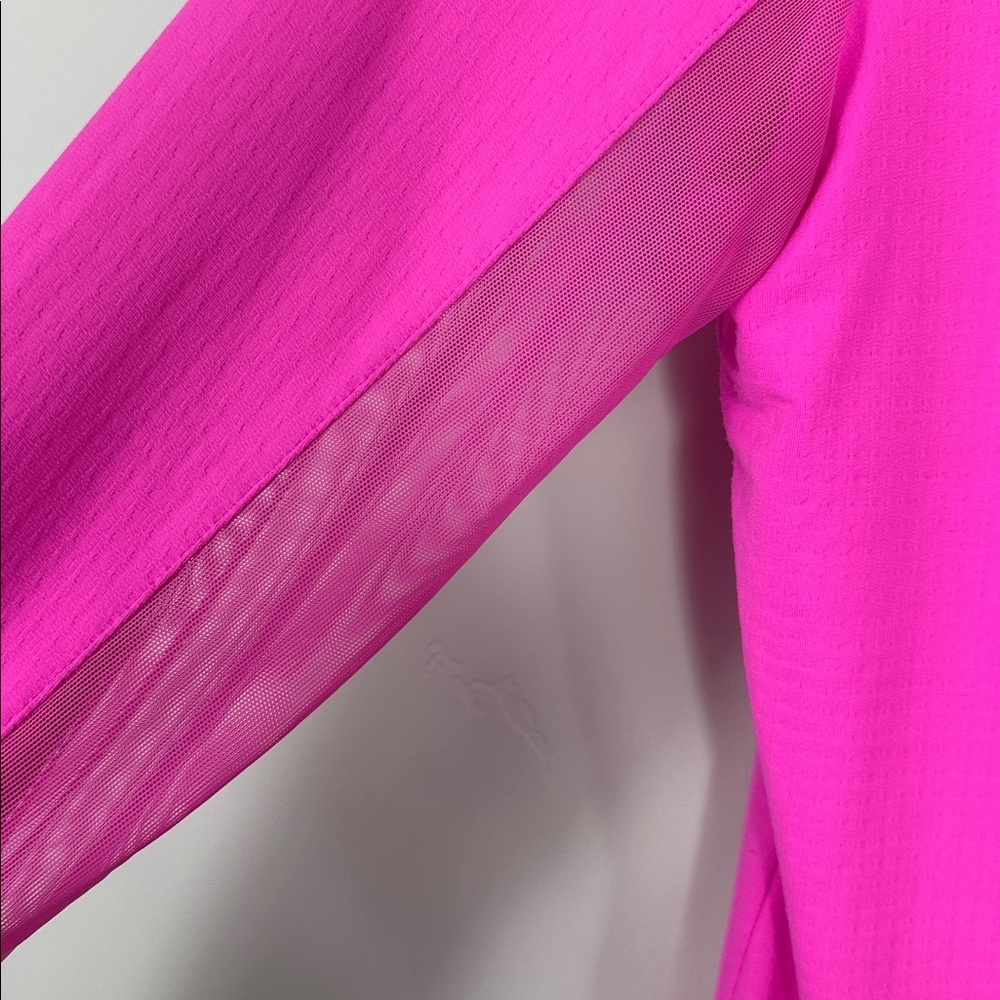 IBKUL Pink Long Sleeve Sun Protection Golf Tennis Shirt Small - Picture 3 of 8